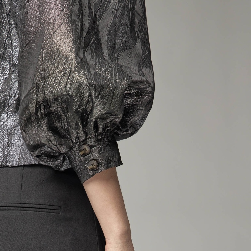 Ganni Jacquard Blouse NWT - Picture 2 of 5